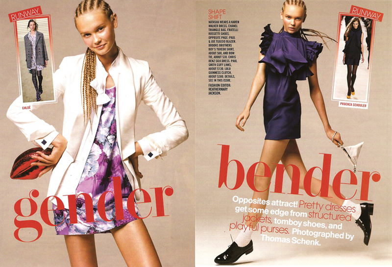 Illustration for article titled Teen Vogue: Be A "Gender Bender" With A Blazer & Cornrows